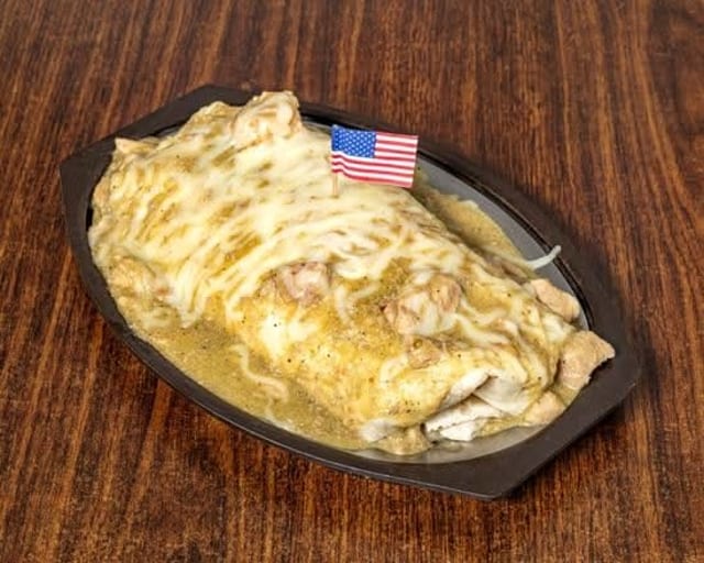 Chili Verde Burrito.